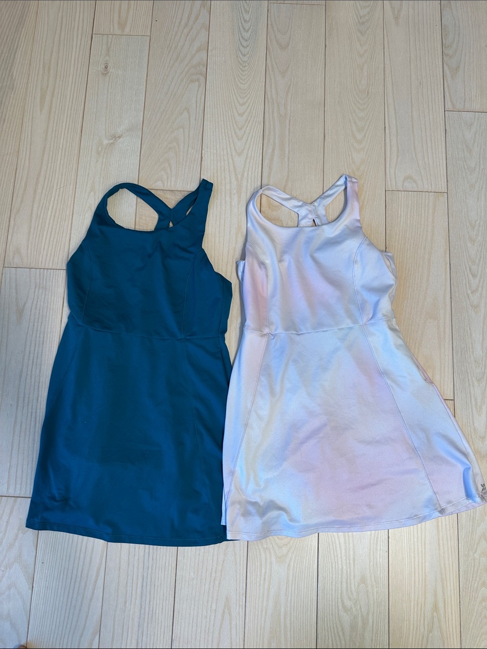 all in motion Teal and Light Pink Girls' Active Dresses